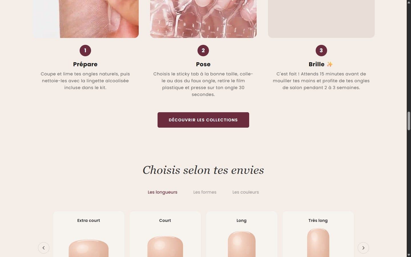 glownails.fr, la pose en trois gestes