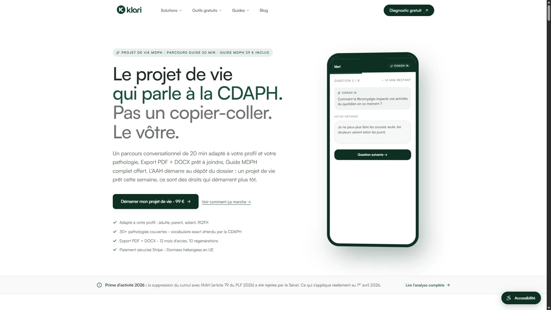 Le Coach Klari : un parcours guidé pour rédiger son projet de vie MDPH