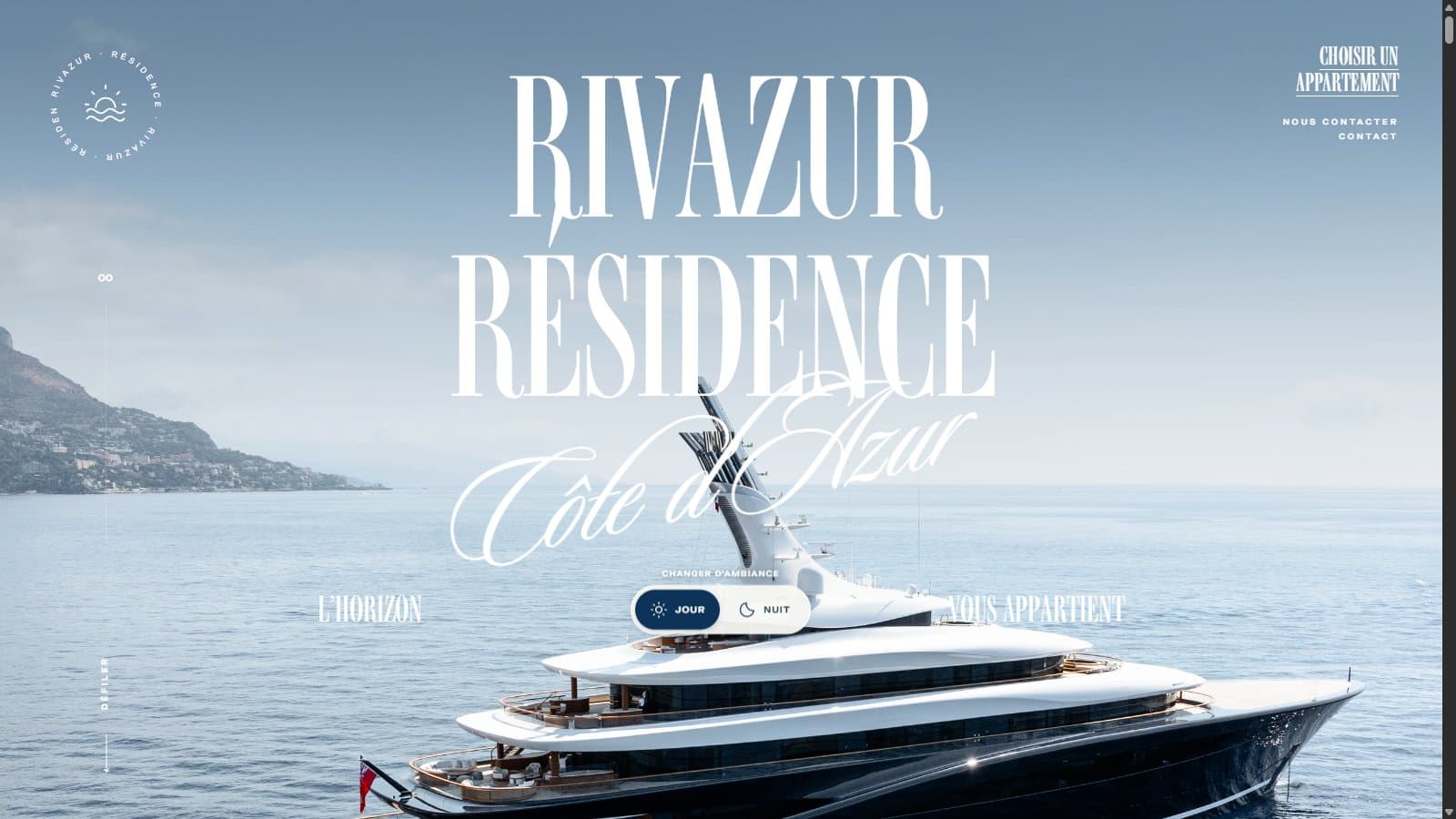 Rivazur Résidence : l’accueil en ambiance jour, face à la Méditerranée